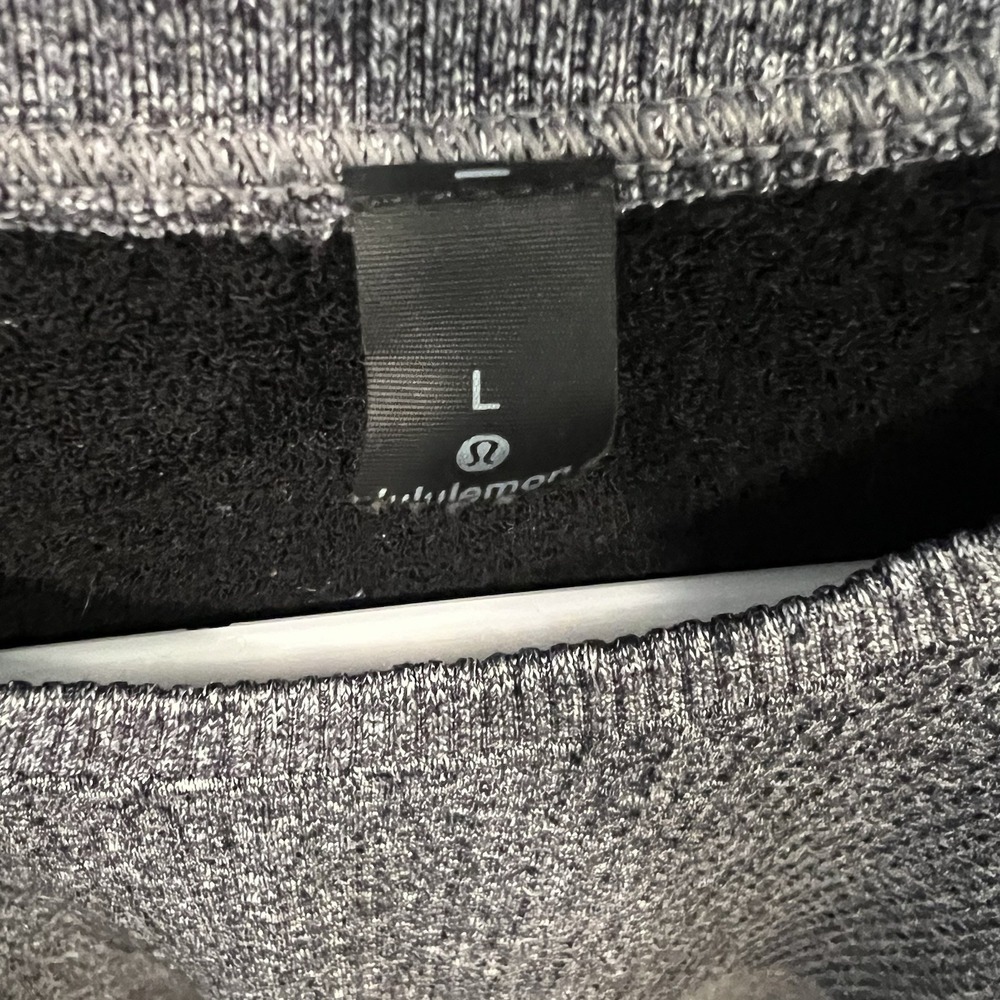 Lululemon Sweater Mens Large‎ Gray Engineered Warmth Lined Sweatshirt Pullover - Picture 4 of 9